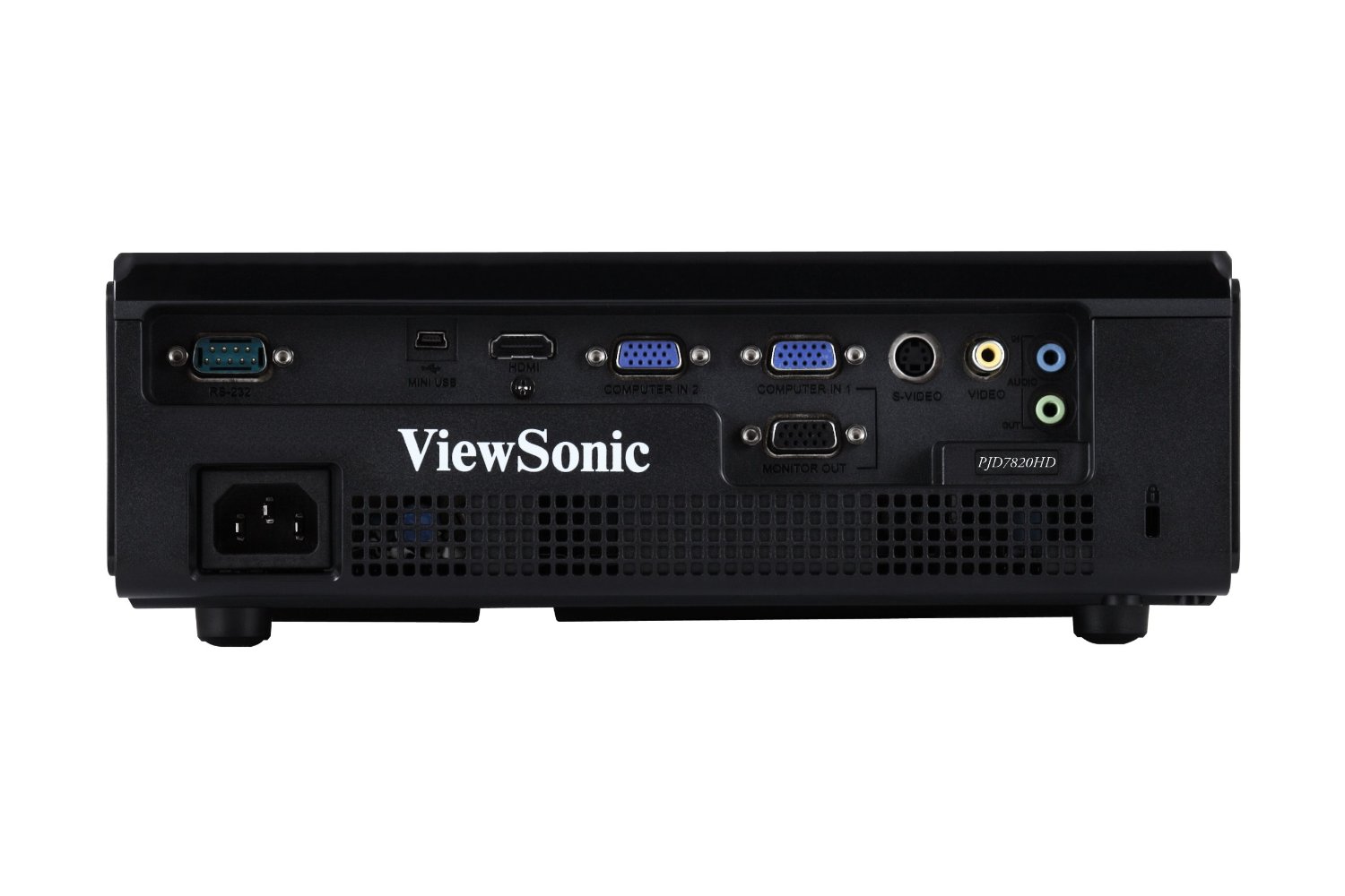 ViewSonic PJD7820HD Projector - Rear Inputs
